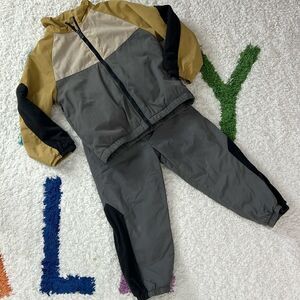 Zara fleece lined windbreaker matching set